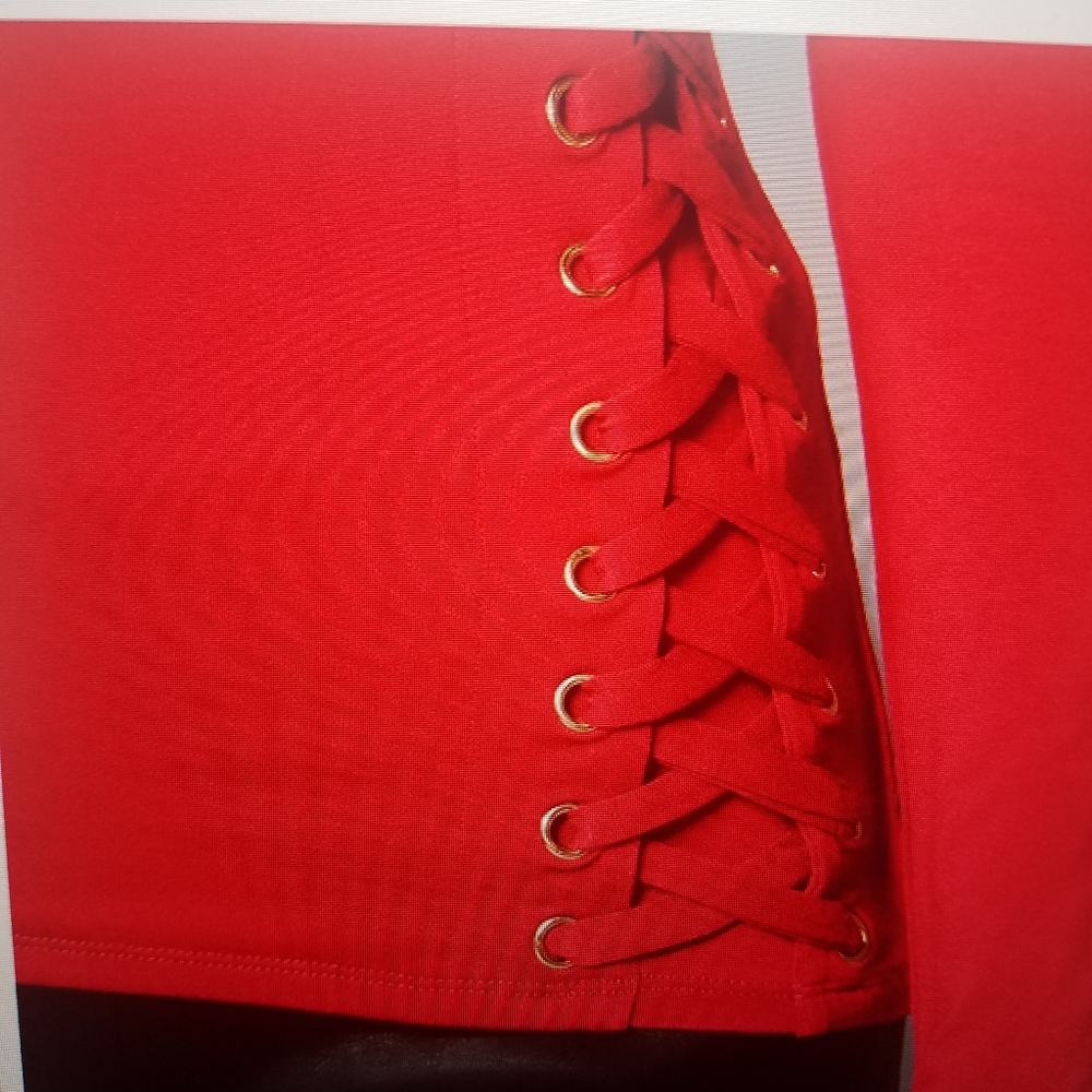 Side lace up top